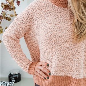 Popcorn Peach Sweater